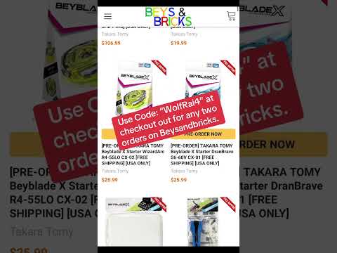 My Discount code on Beysandbricks. #beybladex #discountcode