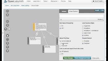 OpenLabyrinth Visual Editor - more tips