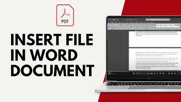 How to Insert PDF File in Word Document