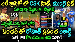 CSK Won By 20 Runs Against MI In Match 29|MI vs CSK Match 29 Highlights|IPL 2024 Latest Updates