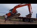 TATA HITACHI ZAXIS 140 H RECOVERY ASHOK LEYLAND LORRY LODING 2020