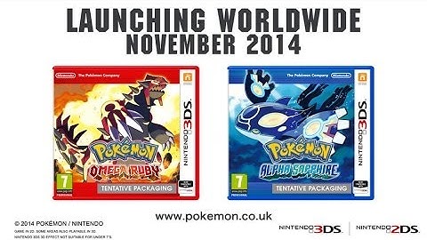 UK: Pokémon Omega Ruby and Pokémon Alpha Sapphire -- November 2014!