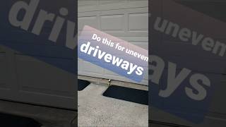 Fix garage driveway uneven cement #diy #cement