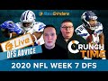 GRINDERSLIVE - 2020 WEEK 7 NFL DFS PICKS: ROTOGRINDERS