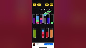 Water Sort Puzzle level 1032