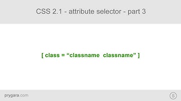 CSS 2.1 - css selectors - attribute selector - part 3 (target two classes at the same time)