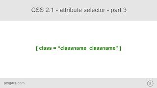 CSS 2.1 - css selectors - attribute selector - part 3 (target two classes at the same time) Wealth
