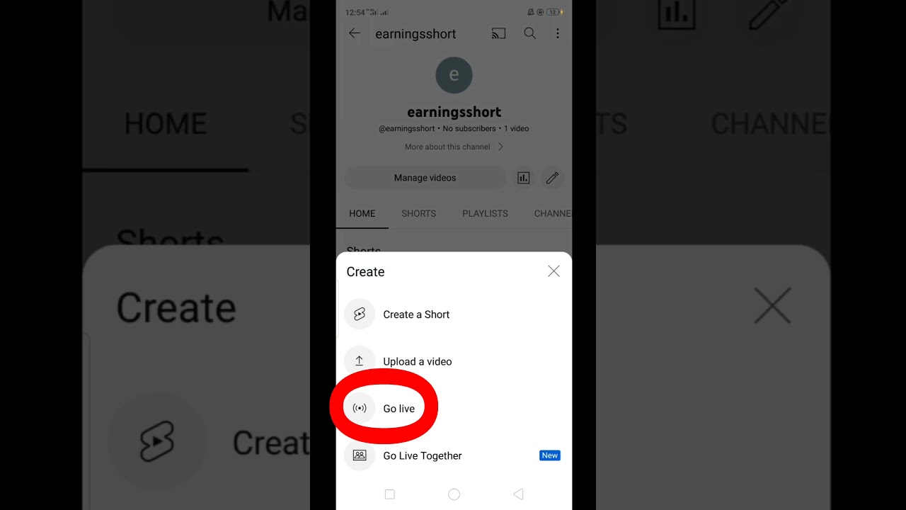 How to enable Live streaming on YouTube | 2023 New Update Enable Live streaming Option #shorts