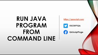 java tutorial for beginners - run java program from command line