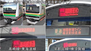 今年で開業20周年】今年で20周年の湘南新宿ライン 池袋到着・発車