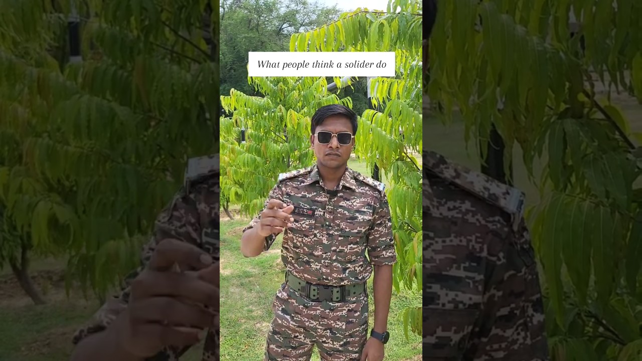 What a solider really do 🪖 