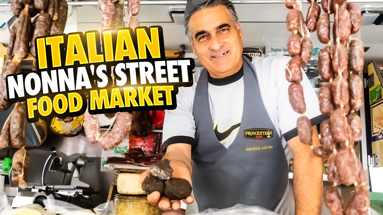 ITALIAN NONNA Street Food Market in SULMONA + CONFETTI Factry - Italy Unexplored Abruzzo | Vincenzo