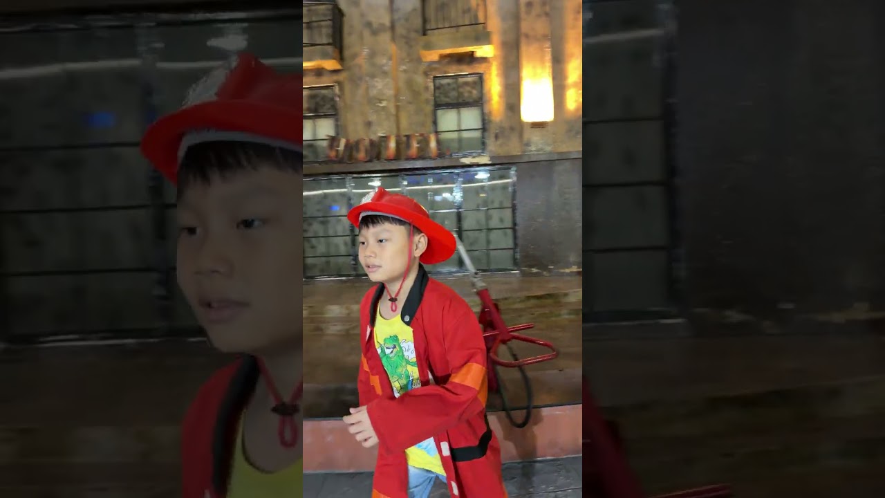 Các con học làm lính cứu hỏa, chữa cháy PCCC