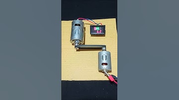Belt Drive Generator _ DC Motor #dcmotor #techdiy #shorts