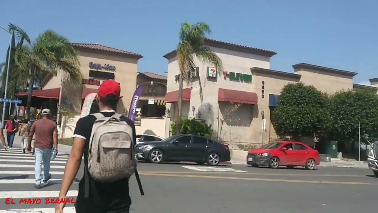 CRUZANDO CAMINANDO POR LA GARITA DE OTAY MEZA