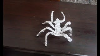 DIY : Art And Craft  Spider   |  How To Make Spider  |  Foil Paper Art  |  Foil Paper Craft
