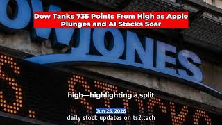 Dow Tanks 735 Points From High as Apple Plunges and AI Stocks Soar #NASDAQAAPL #NASDAQAMAT