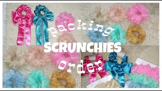 studio vlog ep. 21: packing scrunchie order ✨ ASMR packaging
