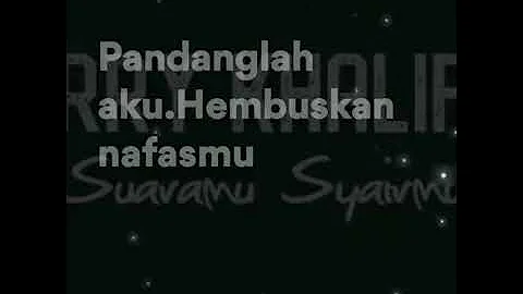 suaramu syairku