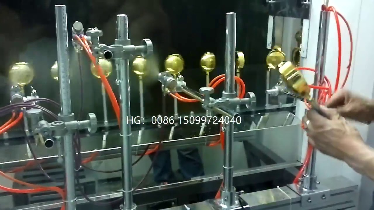 Perfume bottle spray paint UV coating line YouTube
