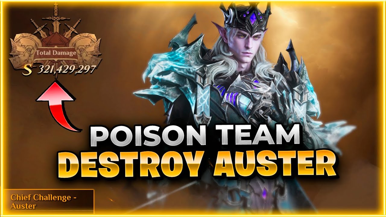 Урон более 300% с командой яда против босса испытания Остера! Dragonheir: Silent Gods x Dragonstride