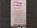 MAJOR TYPES OF BANK..START PREPARATION NOW AND BEING A PROUD BANKER... #ytshorts #bankingexams #sbi