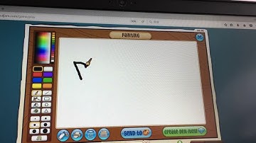 Animal Jam - My fox masterpiece Part 1 - Drawing the Background!