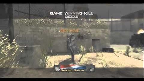 ★MW3 360 Ladder Stall Throwing Knife CROSS MAP KILLCAM★