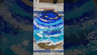 vidéo complète à retrouver sur ma chaîne  💙 #shorts #satisfyingvideo #oceanpainting  #painting