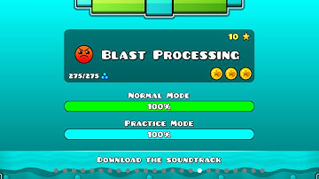 Level 17 - Blast Processing 100% All Coins - Geometry Dash 2.2