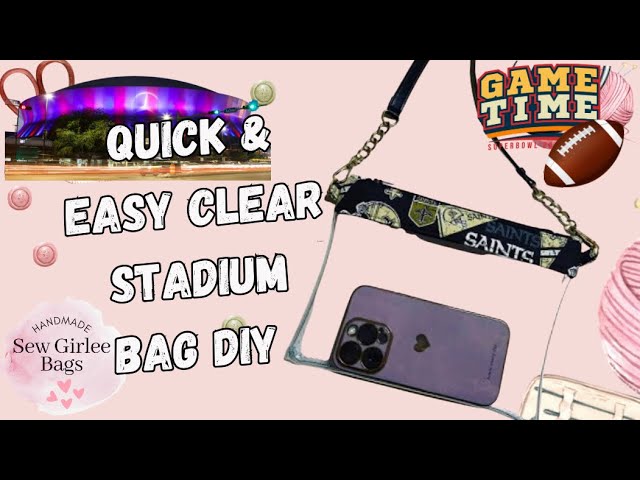 diy clear stadium bag