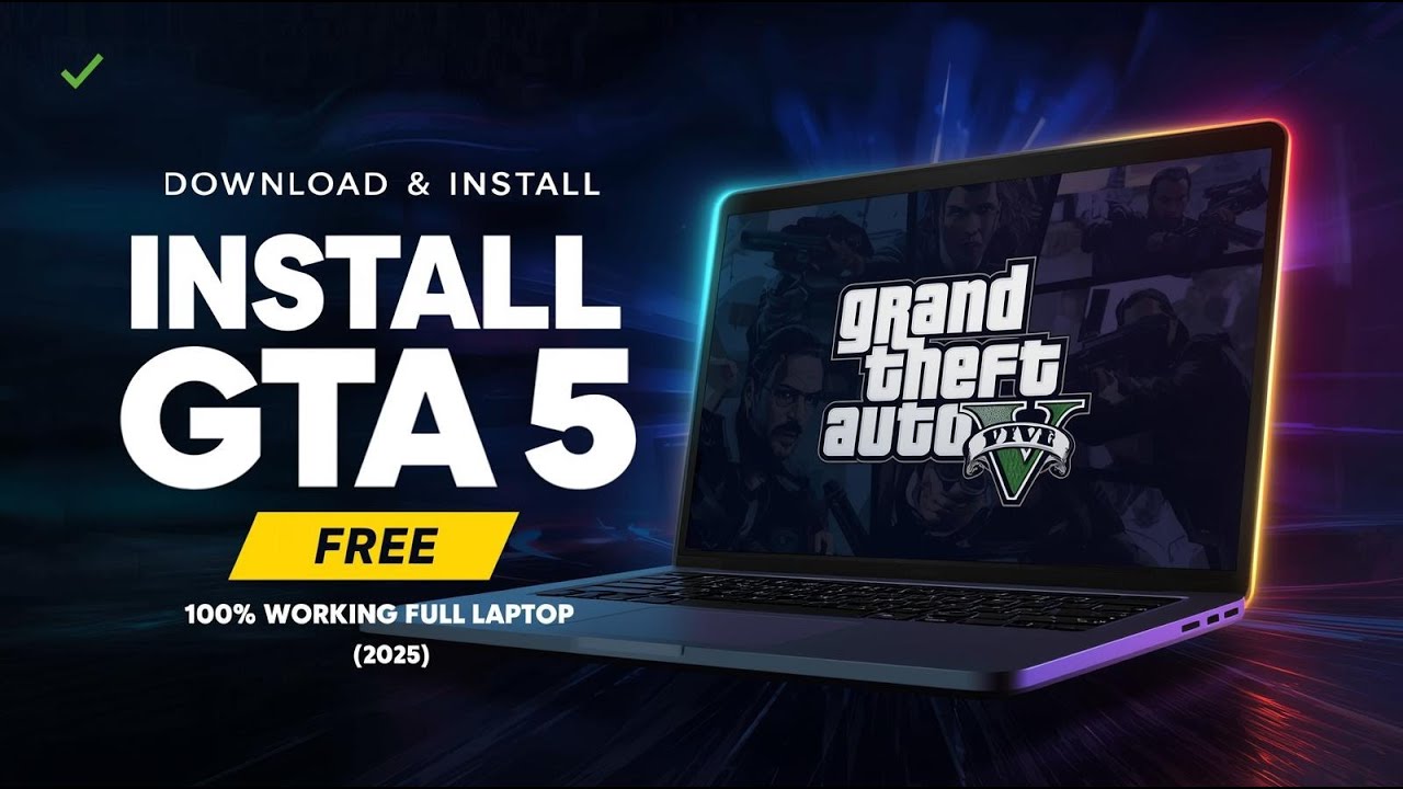 Download & Install GTA 5 on PC/Laptop 🎮 | 100% Working Full Version ...