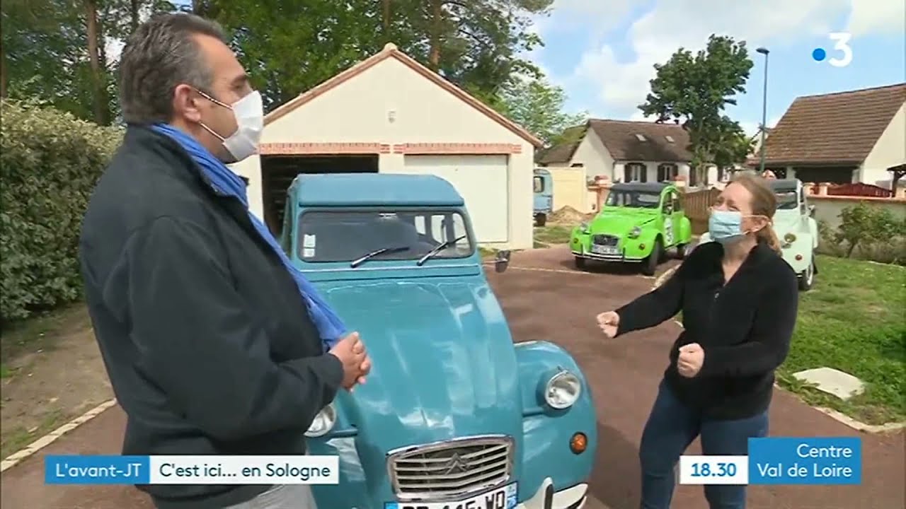 Reportage France 3 centre du 09-06-2021 2CV envoituresologne