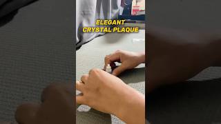 Struggling with PERFECT Crystal Plaques? Watch this! #craft #sublimation #shorts
