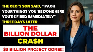 The CEO’s Son Fired Me . The $3 Billion Project Collapsed Overnight