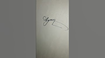Ayaan Name Signature Style #Shorts #signaturestyles #writingskills #signature #calligraphy