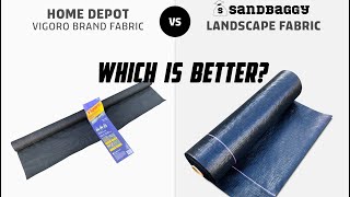 Home Depot vs Black Landscape Woven Fabric - Which is Better?