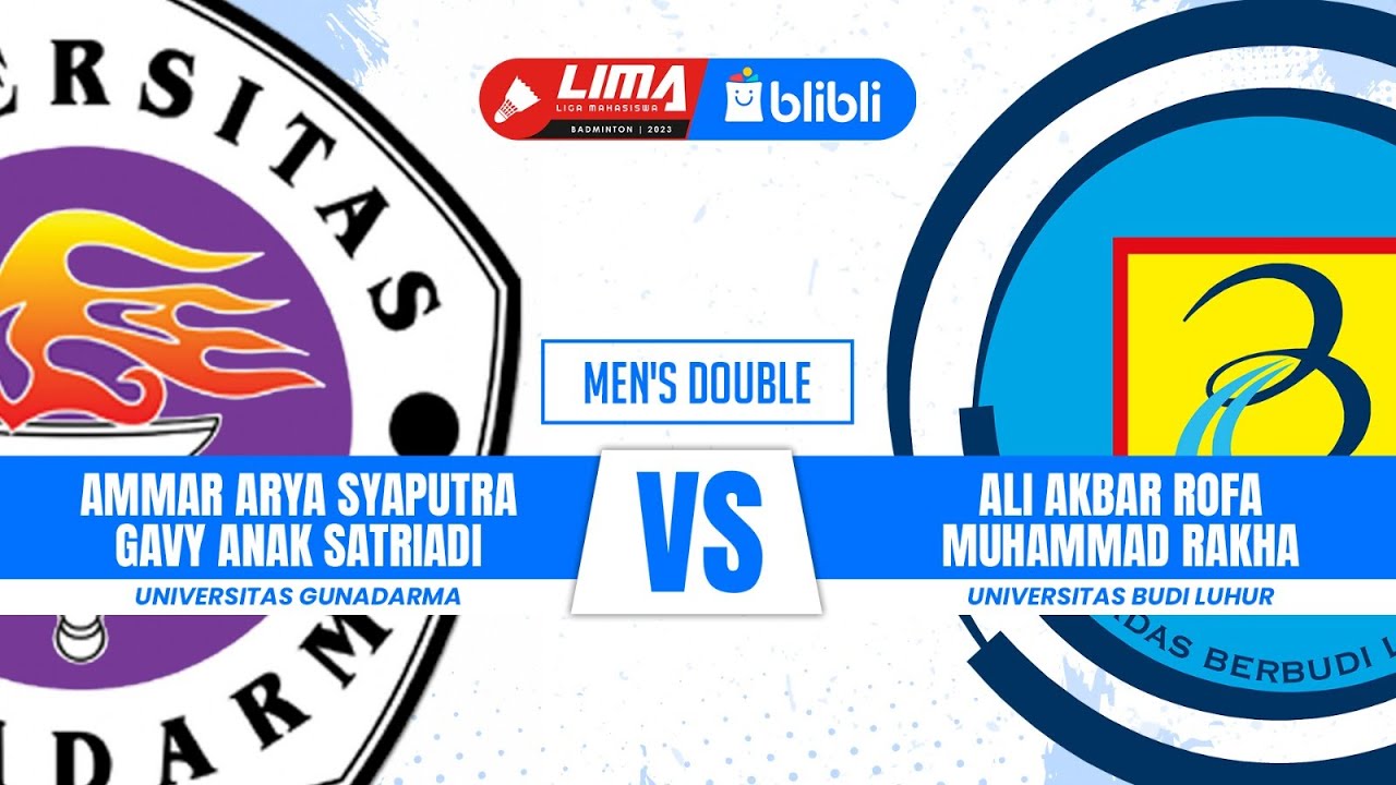 GUNADARMA (AMMAR ARYA-GAVY ANAK) vs UBL (ALI AKBAR-M.RAKHA) | MEN'S ...