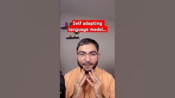 Researchers at MIT released a new paper on self adapting language-models. #ai #llms #education