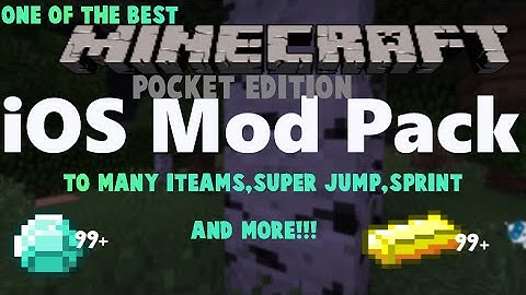 One of The Best iOS MODS for MCPE 0.11.1 - Too Many Items, Sprinting & More! - Minecraft PE