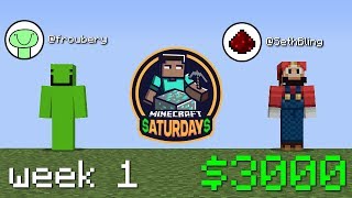 Winning $3000 In Minecraft Saturdays w/ SethBling (Highlights)