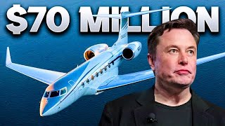 Inside Elon Musk's $70 Million Massive Private Jet