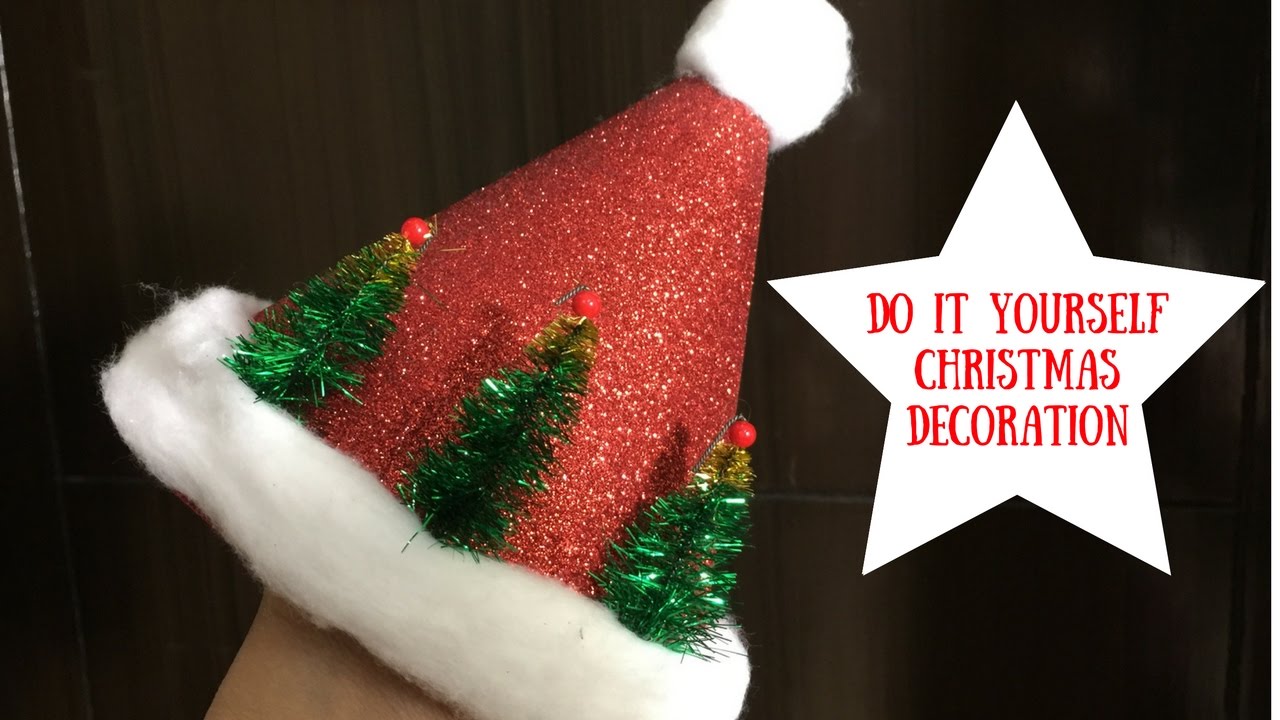 Easy Diy Christmas Decoration Santa Claus Hat