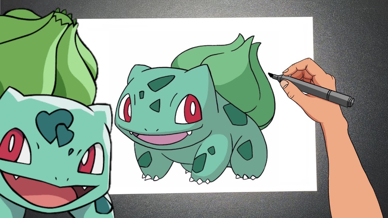 COMO DESENHAR O BULBASSAURO (POKEMON) - Passo a Passo Simples e Fácil ...