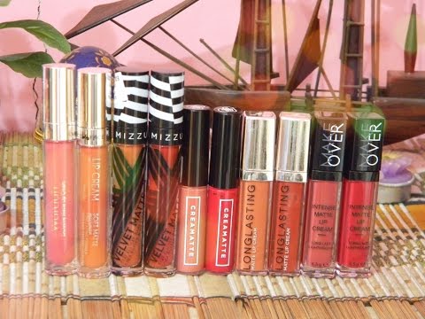 6-local-liquid-lipstick-under-100k-(arms-&-lips-swatch)-|-#kosmetiklokalindonesia-pt.3❀