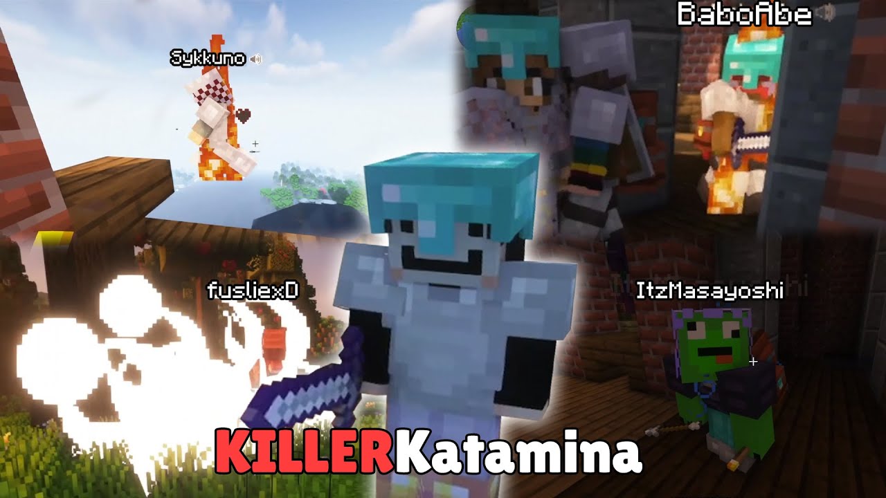 Миюнг, представляющая угрозу на сервере Minecraft Абэ при участии Sykkuno, Fuslie, Masayoshi и др...