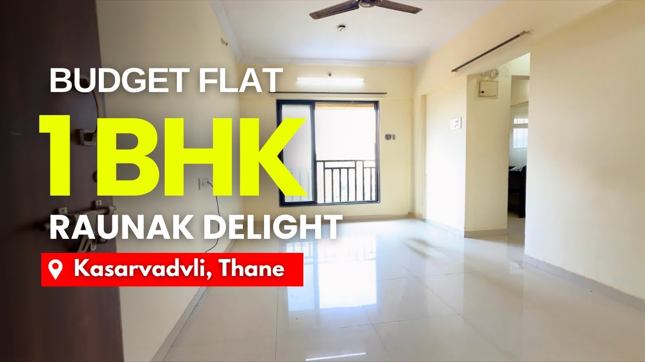 Budget Flat 1 BHK For Sale In Raunak Delight, Thane | Near Metro Junction