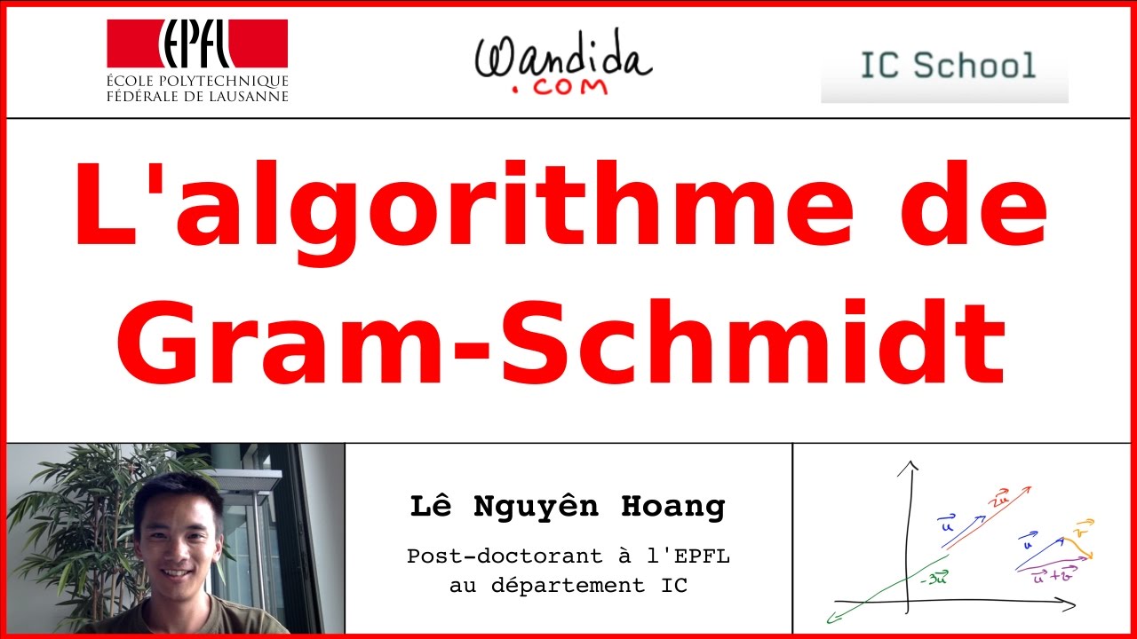 L Algorithme De Gram Schmidt Le Nguyen Hoang Youtube