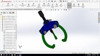 How to Design Bearing Puller in SolidWorks 2017