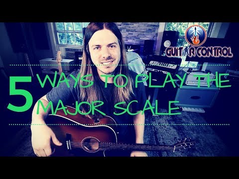 Acoustic Guitar Lesson on 5 Ways To Play The Major Scale